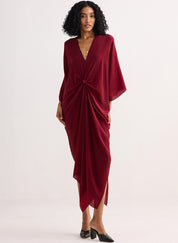 Front Twist Kaftan Dress
