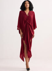 Front Twist Kaftan Dress