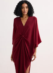 Front Twist Kaftan Dress
