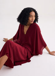 Front Twist Kaftan Dress