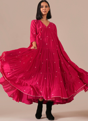 Fuchsia Halo Dress