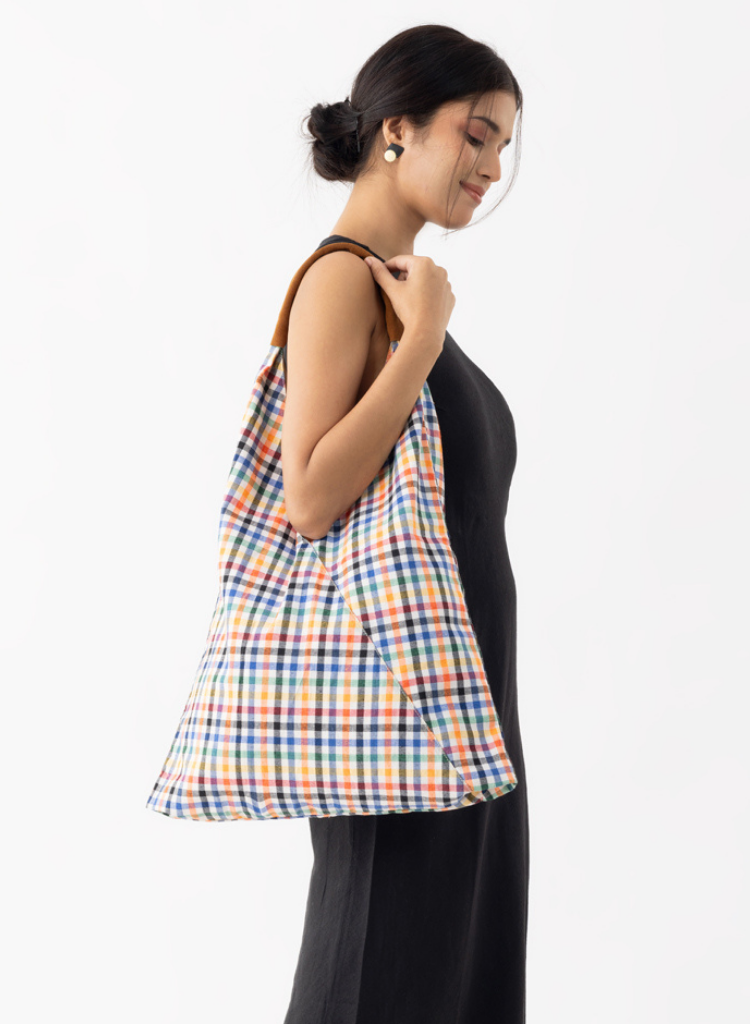 Gadda Checkered Shoulder Bag