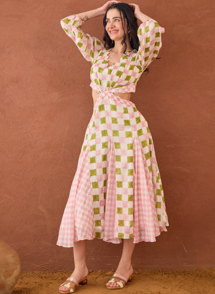 Gardenia Gingham Dress