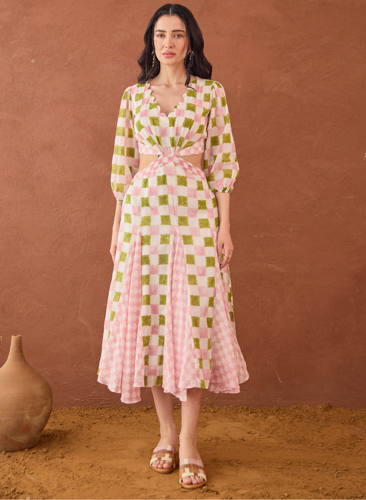 Gardenia Gingham Dress