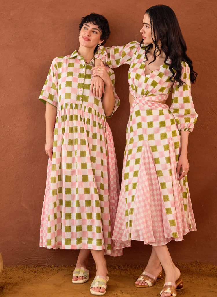 Gardenia Gingham Dress