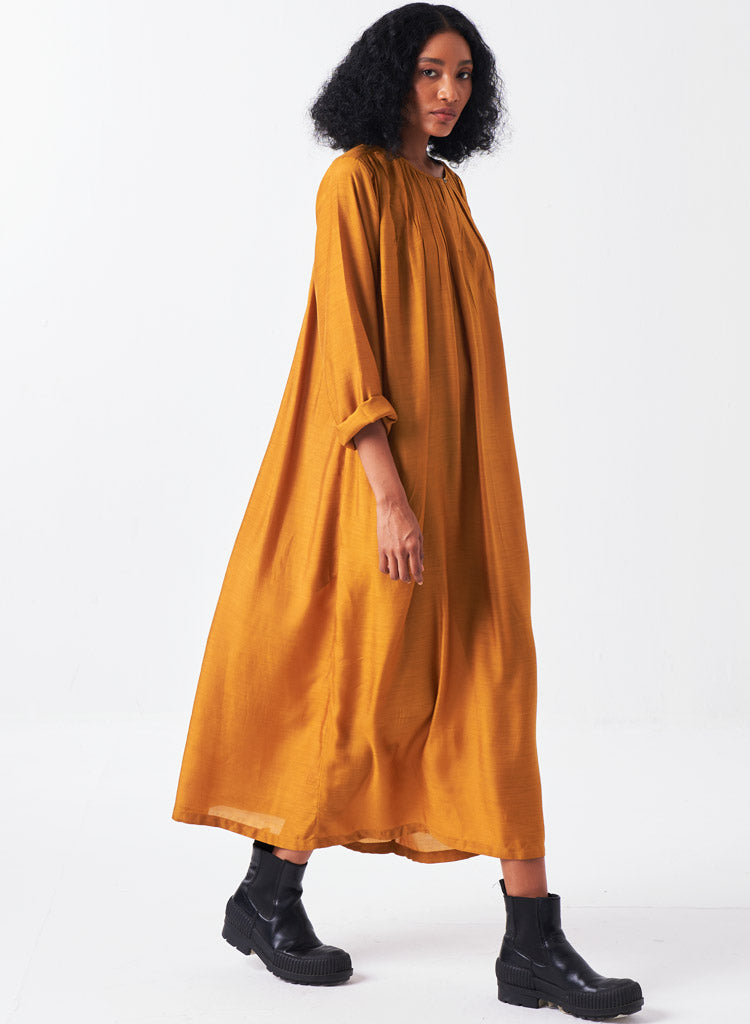 Gather Neck Dress