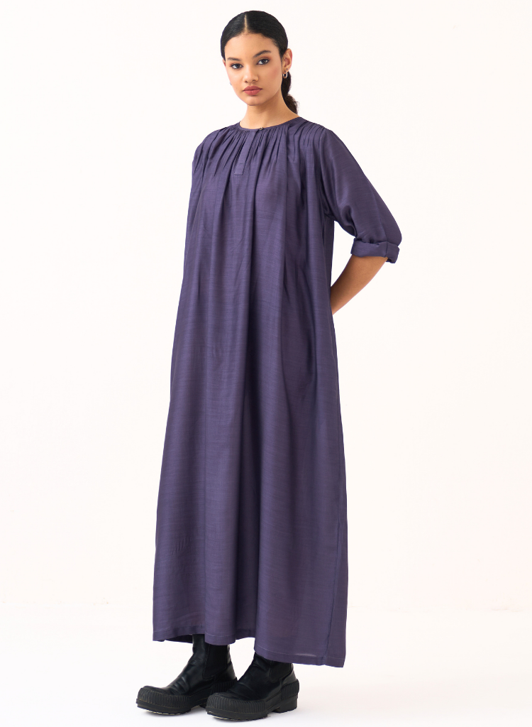 Gather Neck Dress