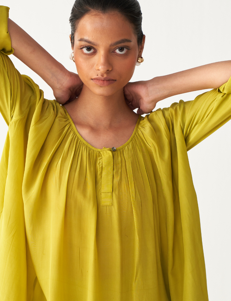 Gather-Neck-Dress-Lime-Green-B.png