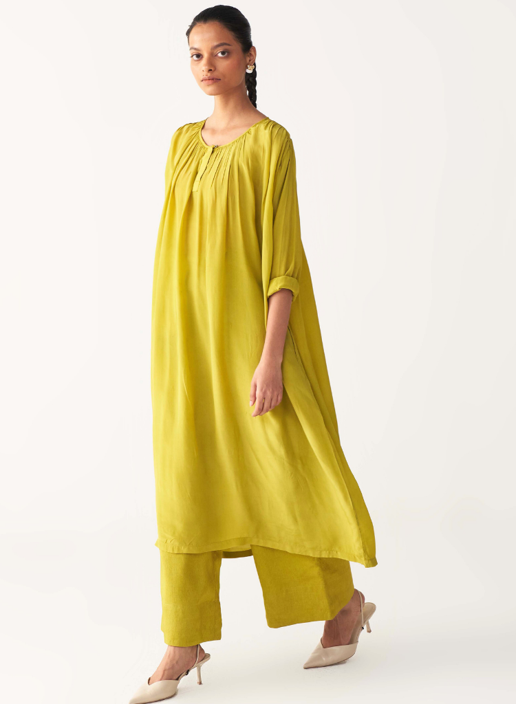 Gather Neck Dress