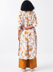 Gather Neck Shirt Set