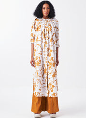 Gather Neck Shirt Set