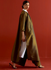 Gather Neck Shirt Set