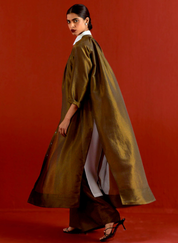 Gather Neck Shirt Set