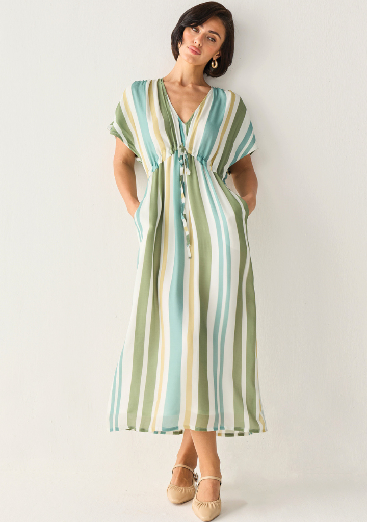 Gathered Maxi Dress