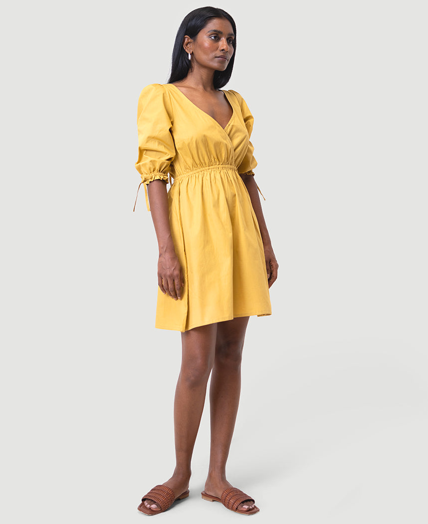 Gathered-Sleeve-Dress--Mustard-A.jpg