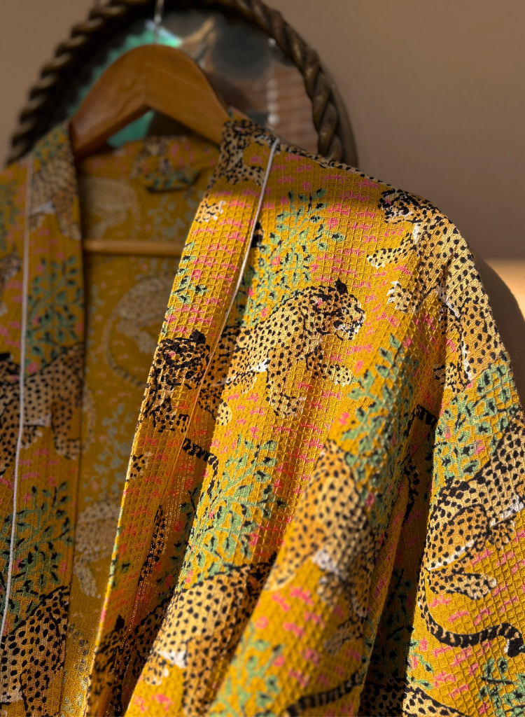 Gentle Leopard Bath Robe