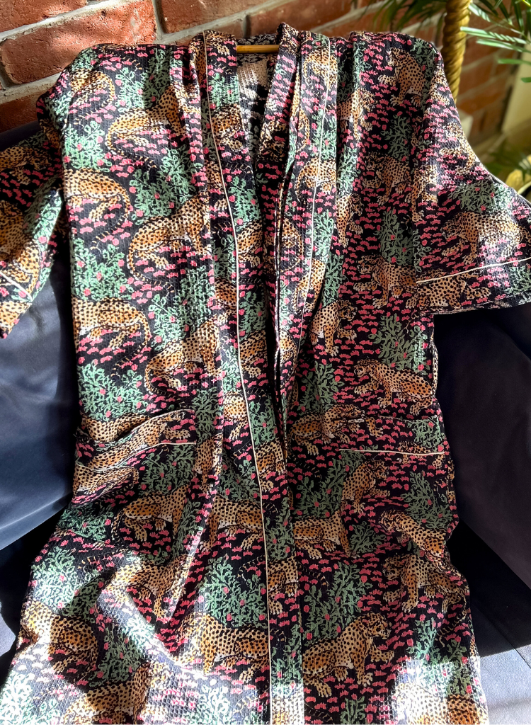 Gentle Leopard Bath Robe