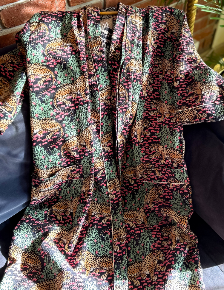 Gentle Leopard Bath Robe