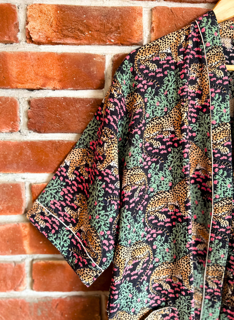 Gentle Leopard Bath Robe
