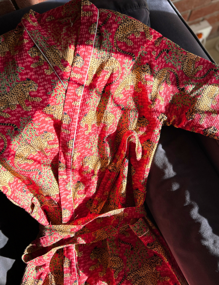 Gentle Leopard Bath Robe