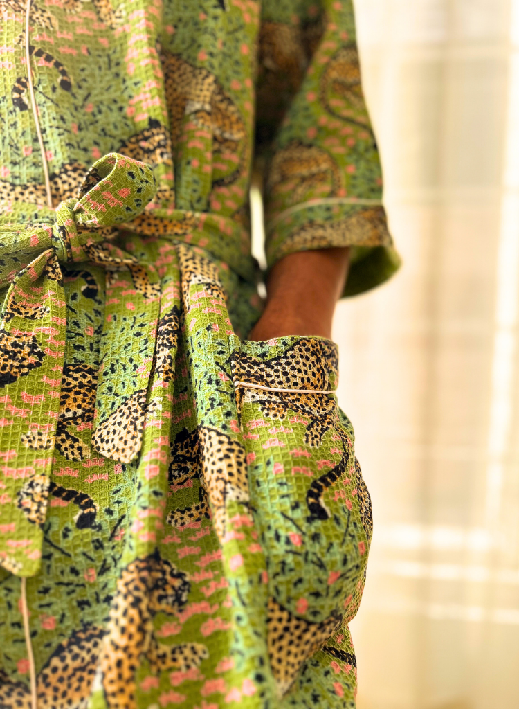 Gentle Leopard Bath Robe