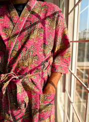 Gentle Leopard Bath Robe