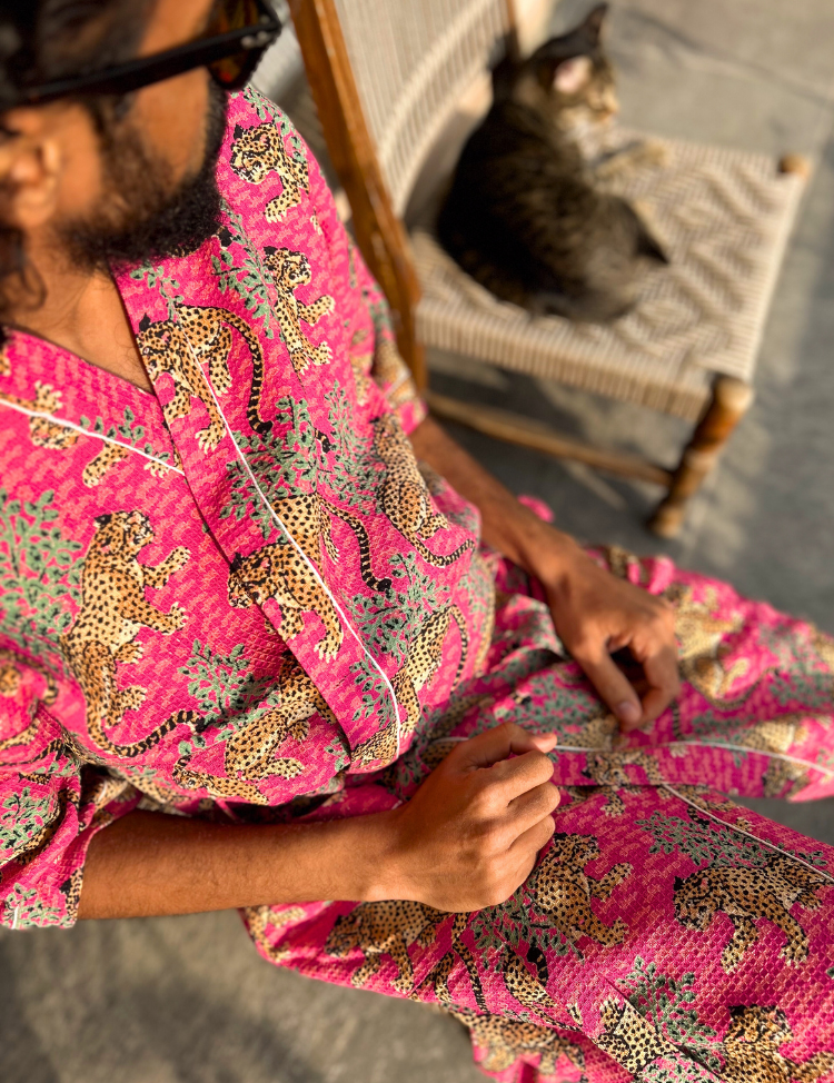 Gentle Leopard Bath Robe