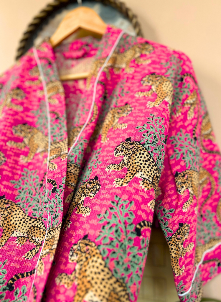 Gentle Leopard Bath Robe