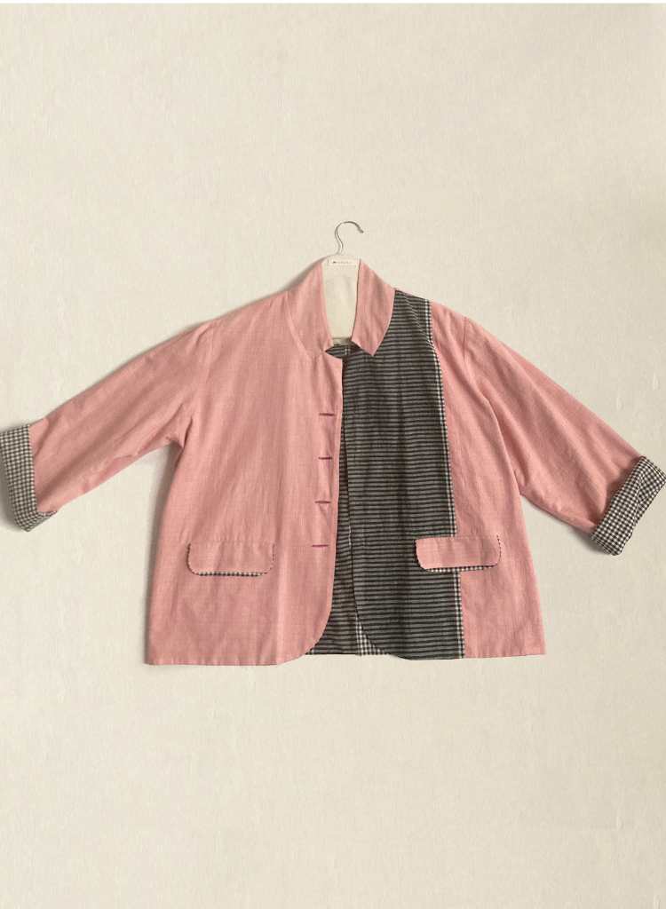 Gingham Reversible Blazer