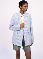 Gingham Blazer