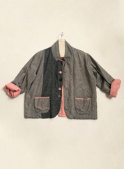 Gingham Reversible Blazer