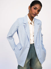 Gingham Blazer