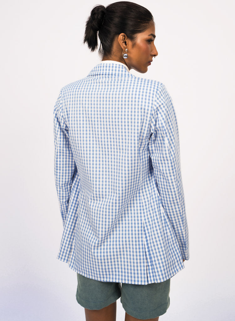 Gingham Blazer