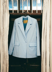 Gingham Blazer Set