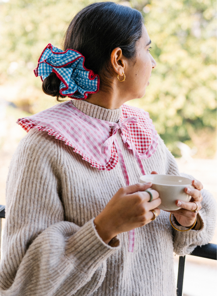 Gingham Layered Cirqlet