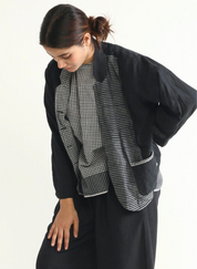 Gingham Reversible Blazer
