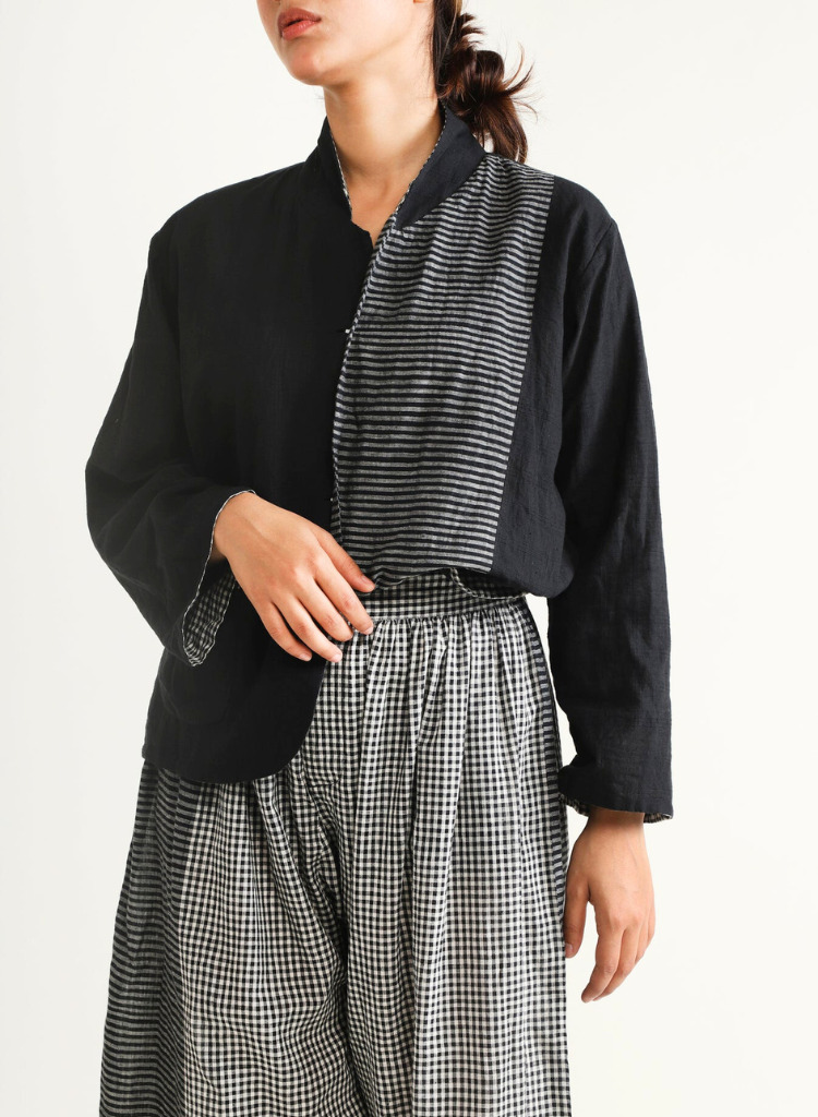 Gingham Reversible Blazer