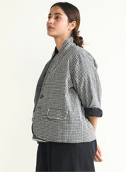 Gingham Reversible Blazer