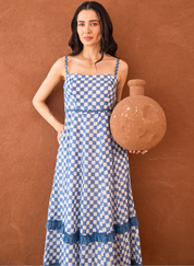 Gingham Sky Dress