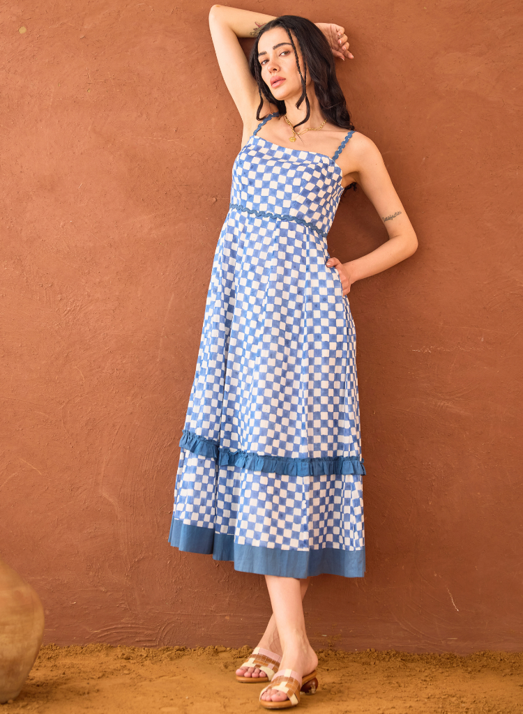Gingham Sky Dress