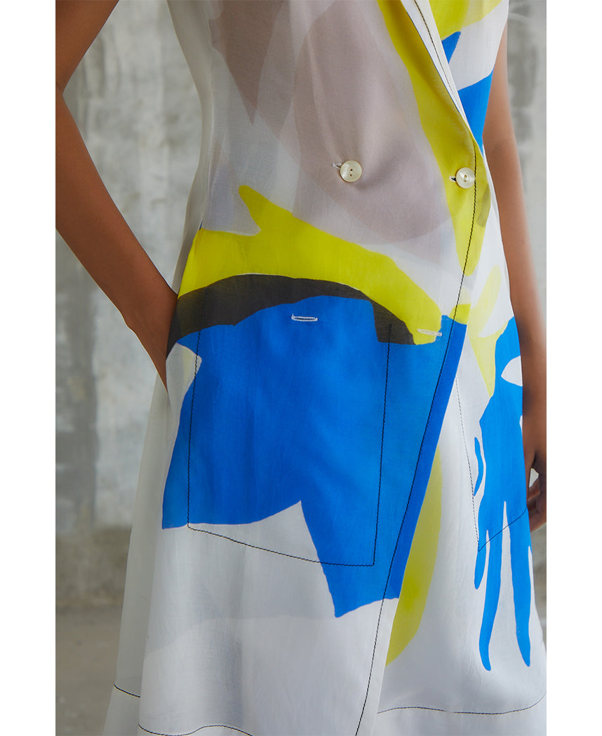 Glass Sleeveless Trench