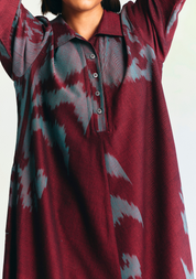 Glaze Collared Maxi Dress