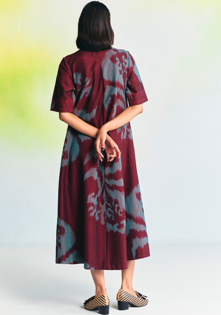 Glaze Collared Maxi Dress