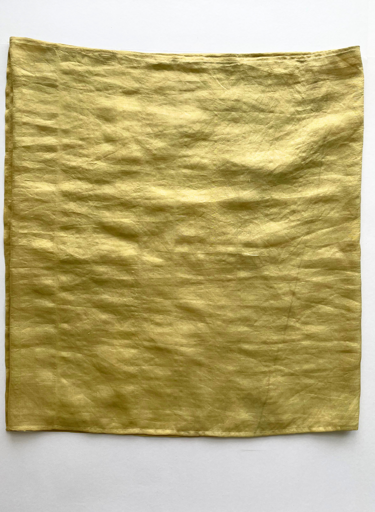 Golden Green Silk Scarf