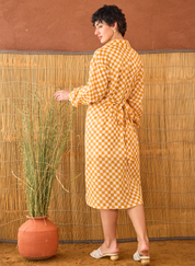 Golden Hour Gingham Dress