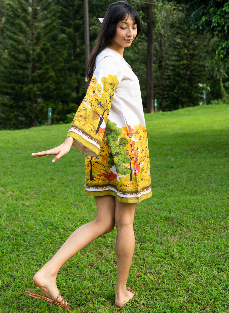 Golden Season A-line Dress