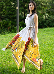 Golden Season Handkerchief Dress