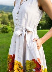 Golden Season Handkerchief Dress