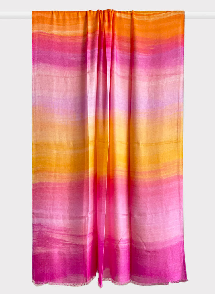 Gradient Bright Printed Shawl