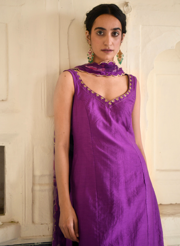 Grape Wine Kurta Set